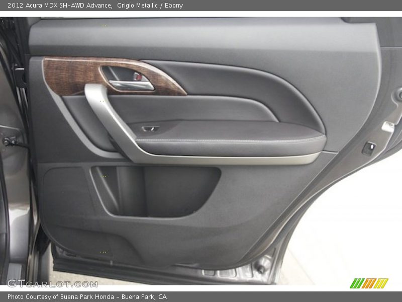 Grigio Metallic / Ebony 2012 Acura MDX SH-AWD Advance