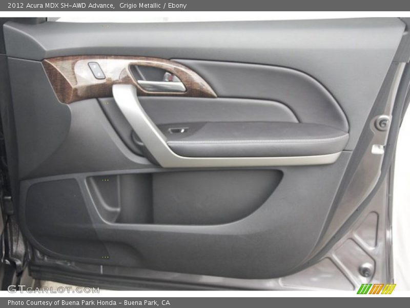 Grigio Metallic / Ebony 2012 Acura MDX SH-AWD Advance