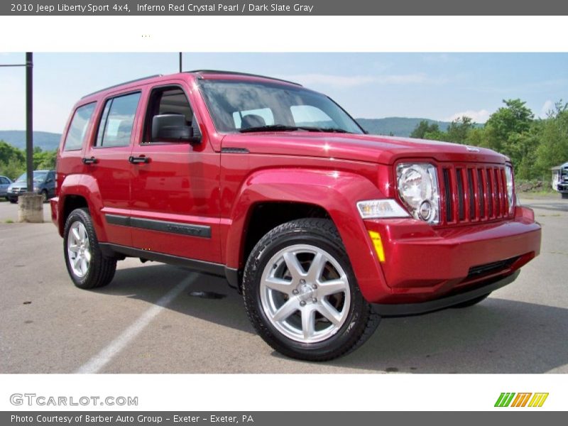Inferno Red Crystal Pearl / Dark Slate Gray 2010 Jeep Liberty Sport 4x4