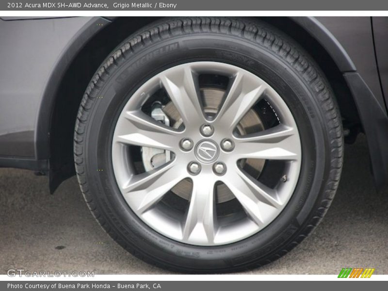 Grigio Metallic / Ebony 2012 Acura MDX SH-AWD Advance