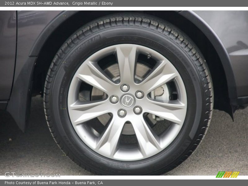 Grigio Metallic / Ebony 2012 Acura MDX SH-AWD Advance