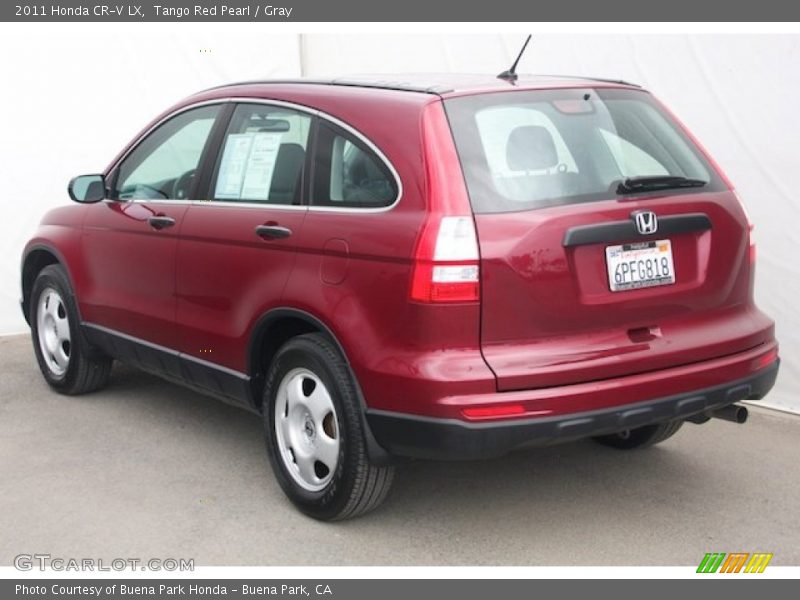 Tango Red Pearl / Gray 2011 Honda CR-V LX