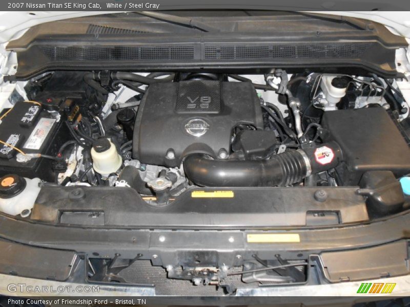 White / Steel Gray 2007 Nissan Titan SE King Cab