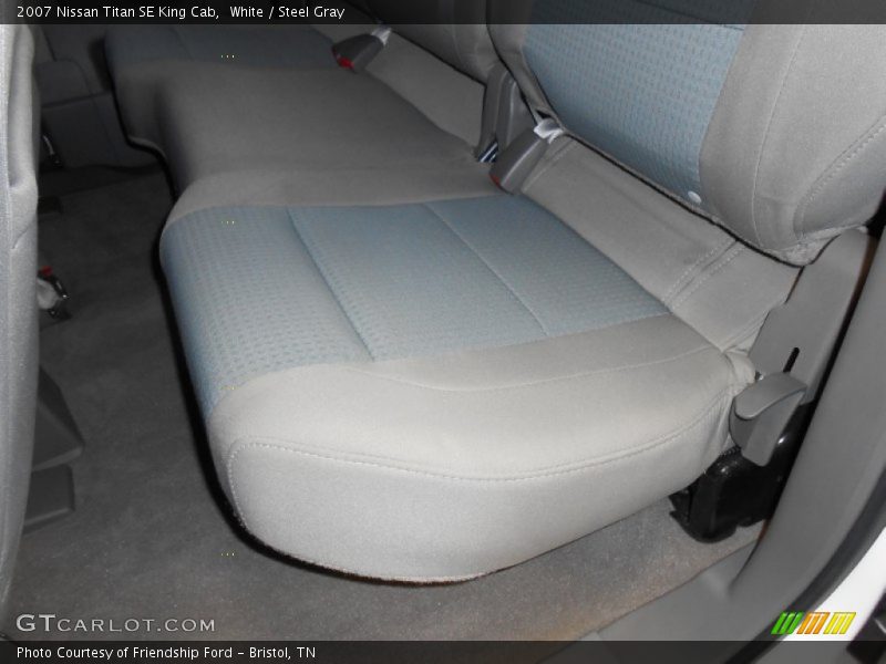 White / Steel Gray 2007 Nissan Titan SE King Cab
