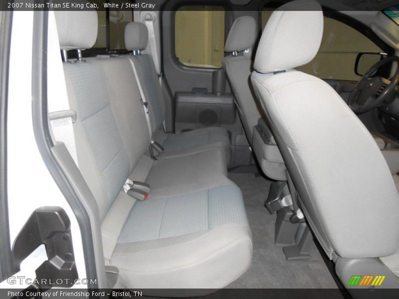 White / Steel Gray 2007 Nissan Titan SE King Cab