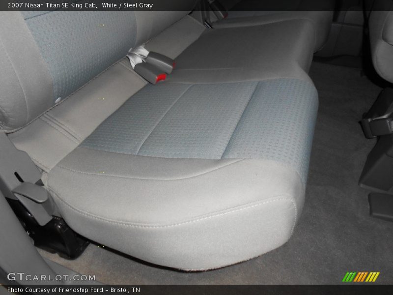 White / Steel Gray 2007 Nissan Titan SE King Cab