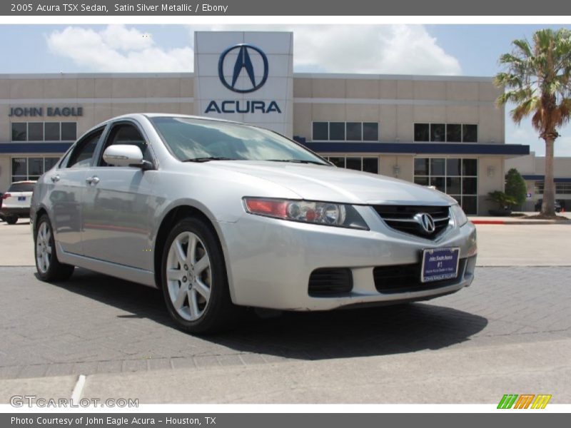 Satin Silver Metallic / Ebony 2005 Acura TSX Sedan