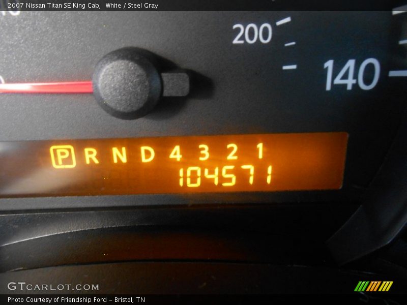 White / Steel Gray 2007 Nissan Titan SE King Cab