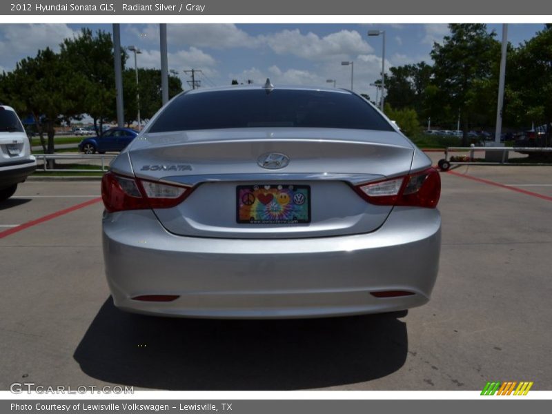 Radiant Silver / Gray 2012 Hyundai Sonata GLS