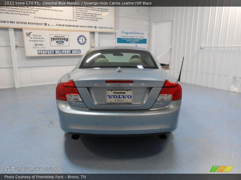 Celestial Blue Metallic / Soverign Hide Calcite Leather/Off Black 2011 Volvo C70 T5