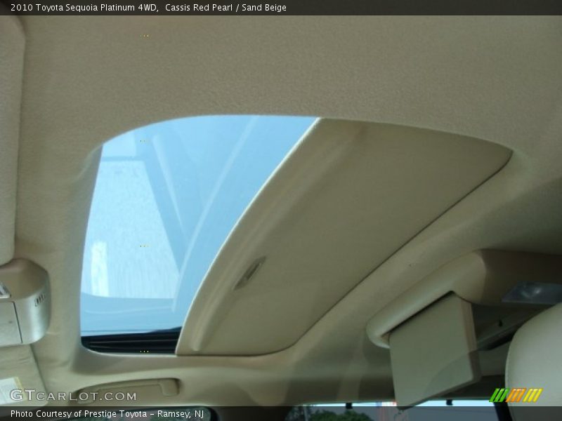 Cassis Red Pearl / Sand Beige 2010 Toyota Sequoia Platinum 4WD