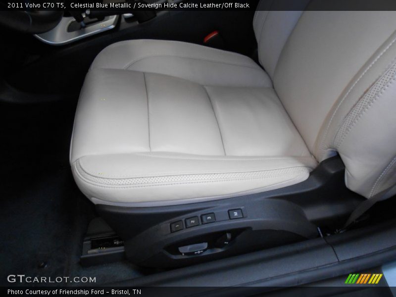 Celestial Blue Metallic / Soverign Hide Calcite Leather/Off Black 2011 Volvo C70 T5