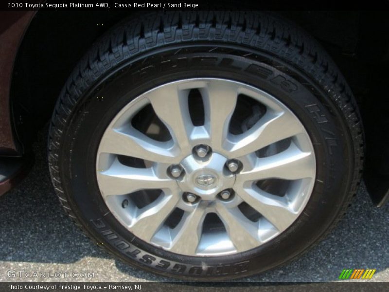 Cassis Red Pearl / Sand Beige 2010 Toyota Sequoia Platinum 4WD