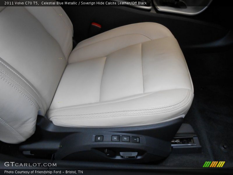 Celestial Blue Metallic / Soverign Hide Calcite Leather/Off Black 2011 Volvo C70 T5