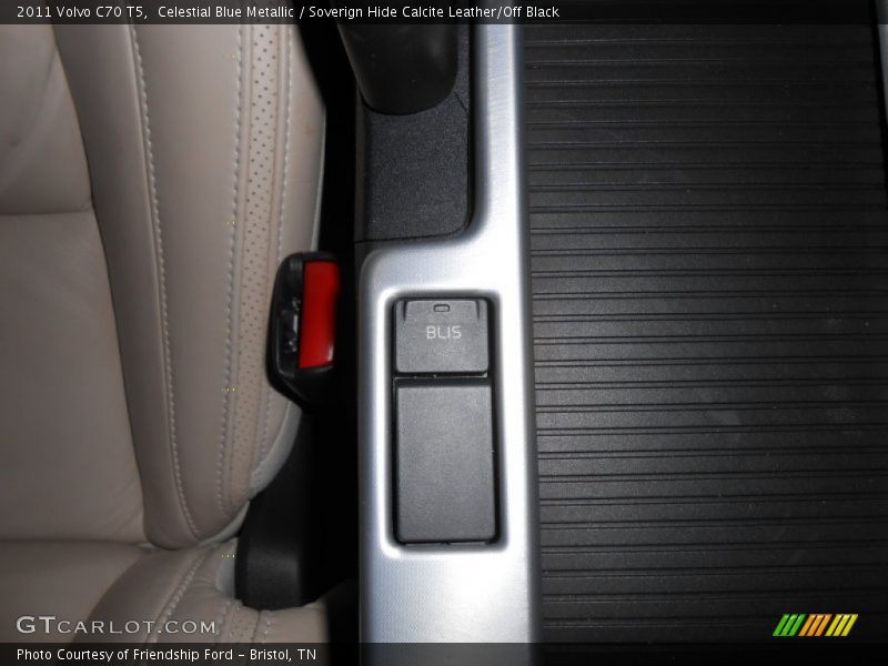 Celestial Blue Metallic / Soverign Hide Calcite Leather/Off Black 2011 Volvo C70 T5