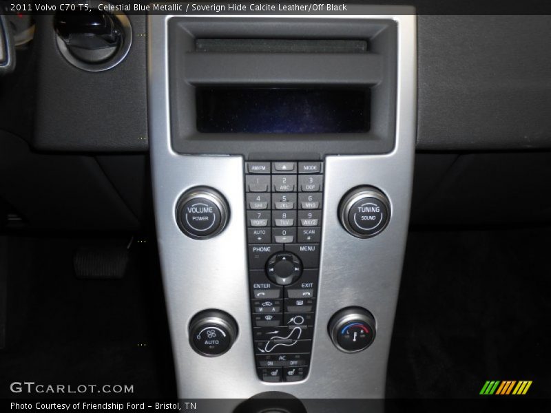 Celestial Blue Metallic / Soverign Hide Calcite Leather/Off Black 2011 Volvo C70 T5