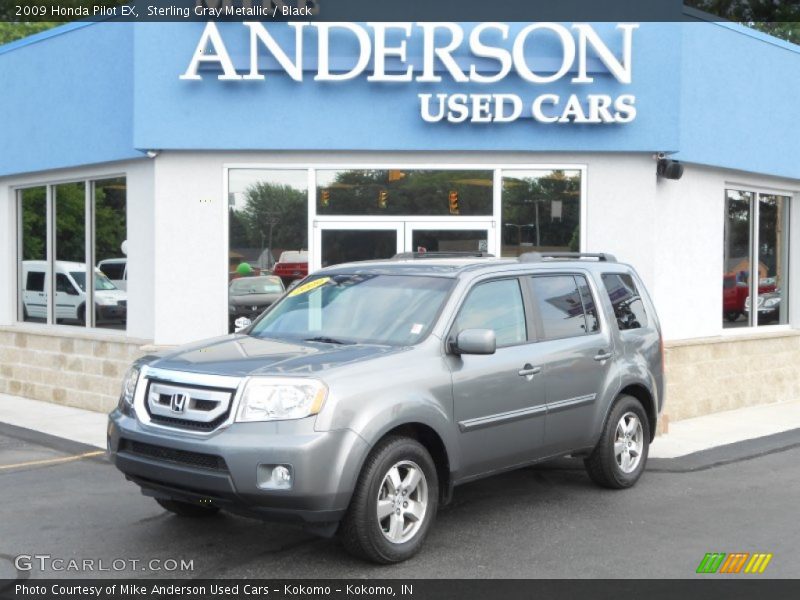 Sterling Gray Metallic / Black 2009 Honda Pilot EX
