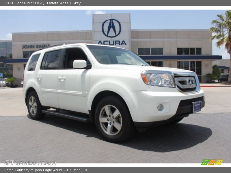 Taffeta White / Gray 2011 Honda Pilot EX-L