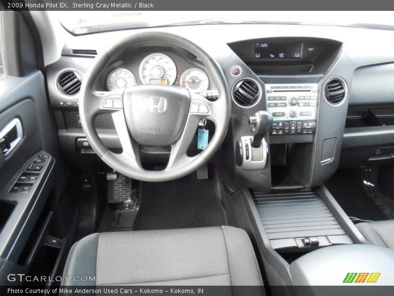 Sterling Gray Metallic / Black 2009 Honda Pilot EX