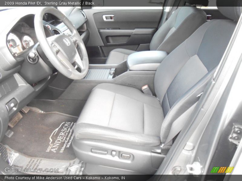Sterling Gray Metallic / Black 2009 Honda Pilot EX