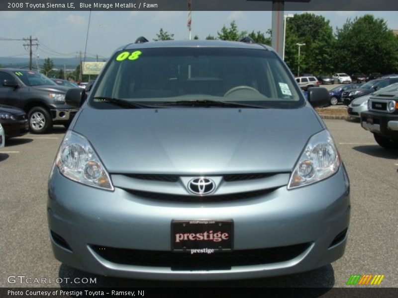 Blue Mirage Metallic / Fawn 2008 Toyota Sienna LE
