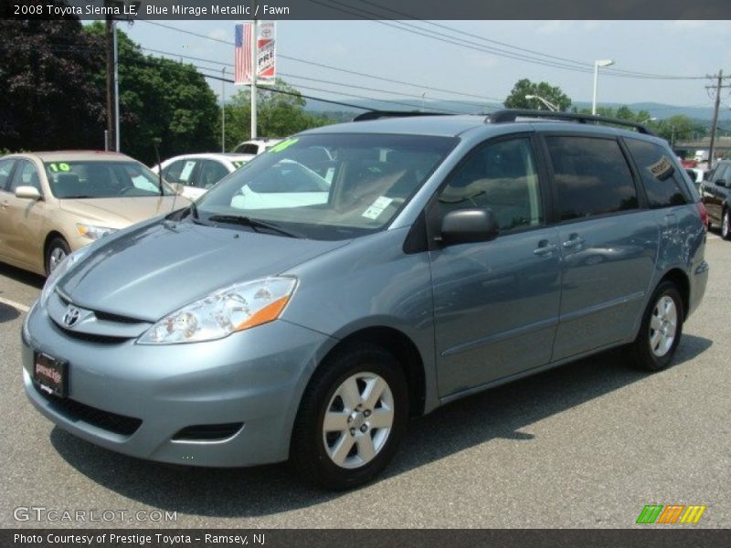 Blue Mirage Metallic / Fawn 2008 Toyota Sienna LE