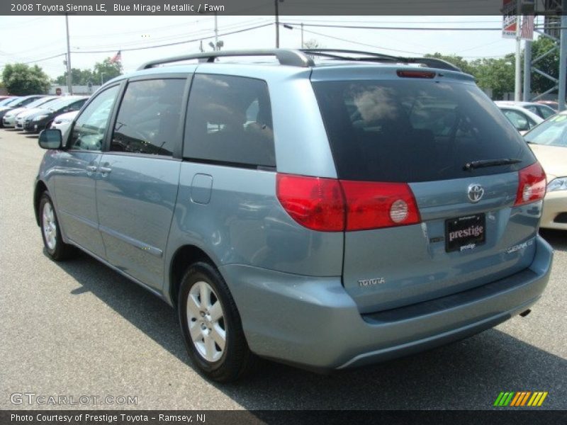 Blue Mirage Metallic / Fawn 2008 Toyota Sienna LE