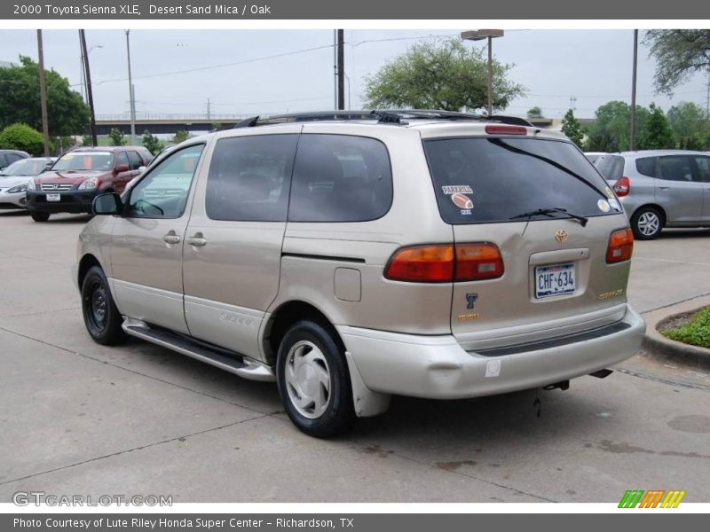 Desert Sand Mica / Oak 2000 Toyota Sienna XLE