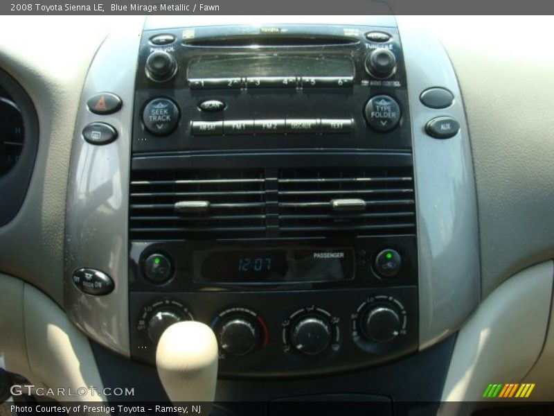 Blue Mirage Metallic / Fawn 2008 Toyota Sienna LE