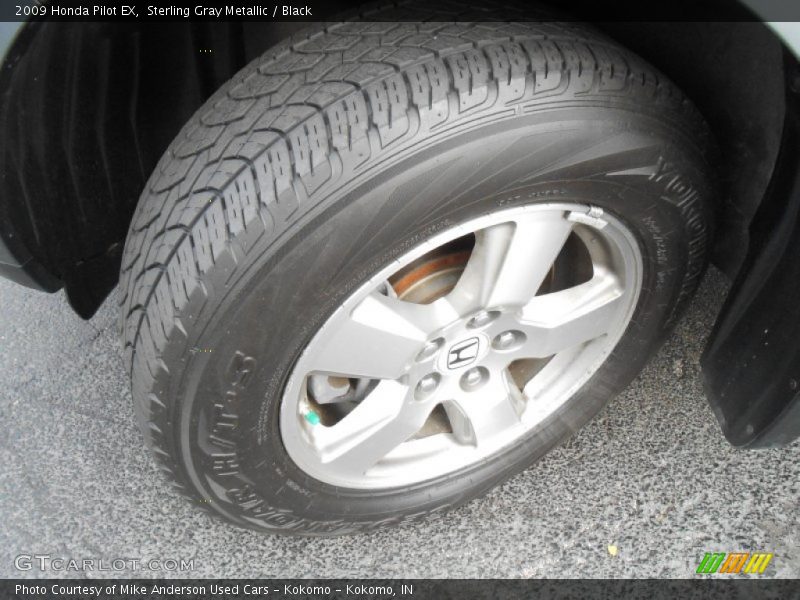 Sterling Gray Metallic / Black 2009 Honda Pilot EX