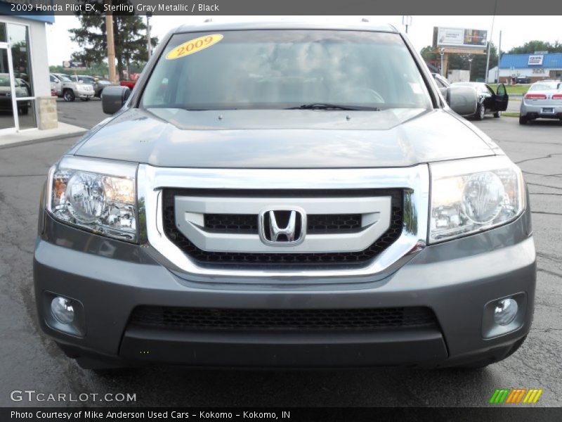 Sterling Gray Metallic / Black 2009 Honda Pilot EX