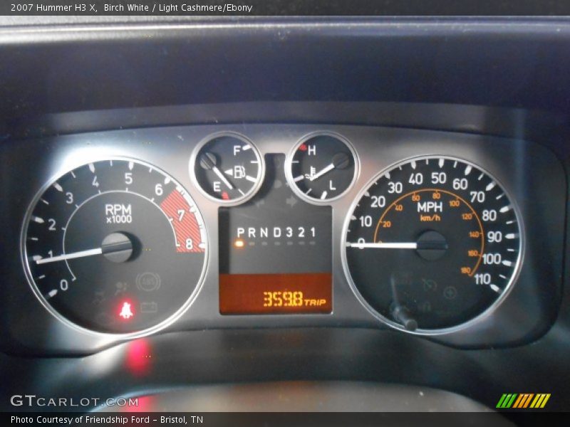 Birch White / Light Cashmere/Ebony 2007 Hummer H3 X
