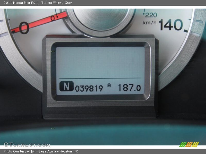 Taffeta White / Gray 2011 Honda Pilot EX-L