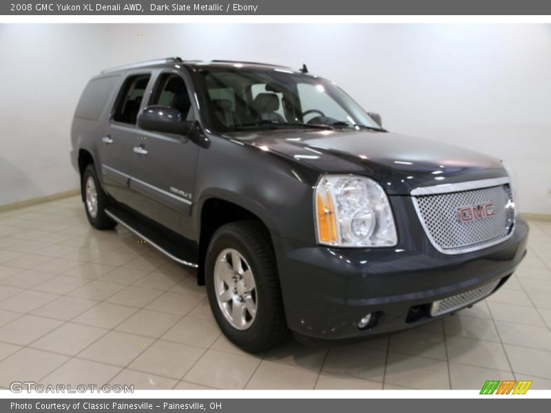 Dark Slate Metallic / Ebony 2008 GMC Yukon XL Denali AWD