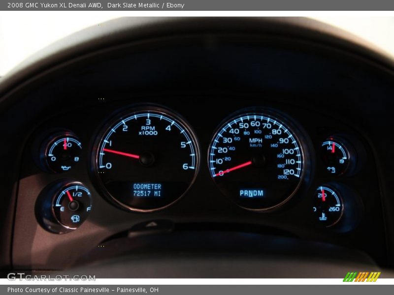 Dark Slate Metallic / Ebony 2008 GMC Yukon XL Denali AWD