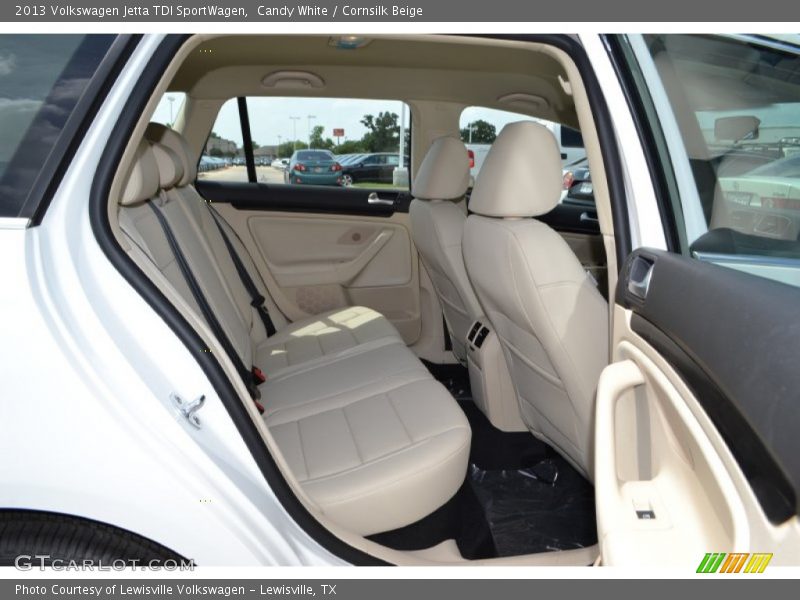 Candy White / Cornsilk Beige 2013 Volkswagen Jetta TDI SportWagen