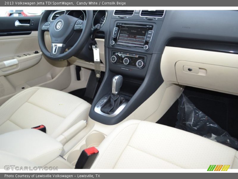 Candy White / Cornsilk Beige 2013 Volkswagen Jetta TDI SportWagen