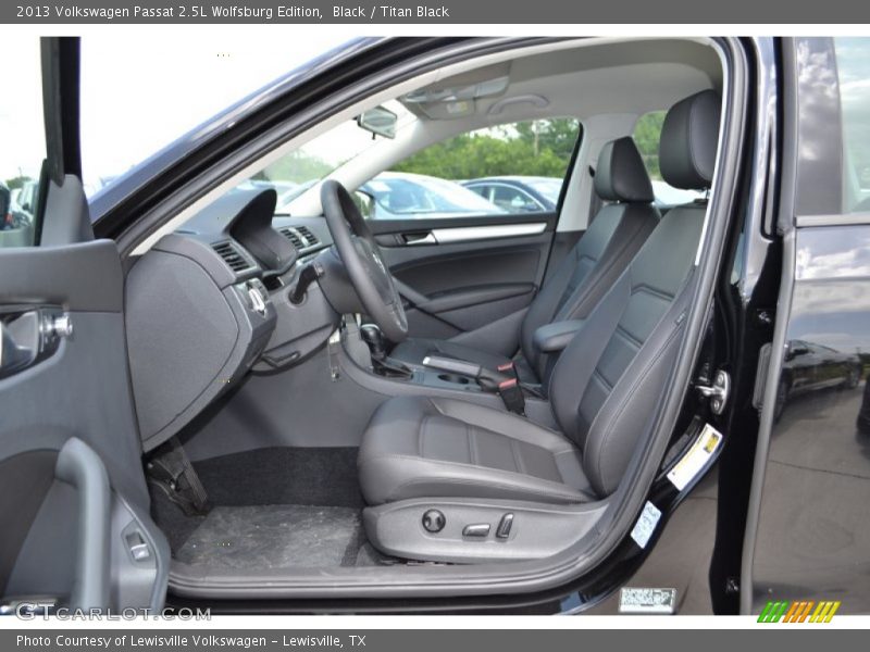 Black / Titan Black 2013 Volkswagen Passat 2.5L Wolfsburg Edition