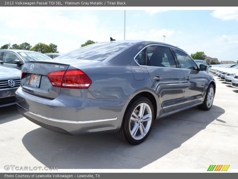 Platinum Gray Metallic / Titan Black 2013 Volkswagen Passat TDI SEL