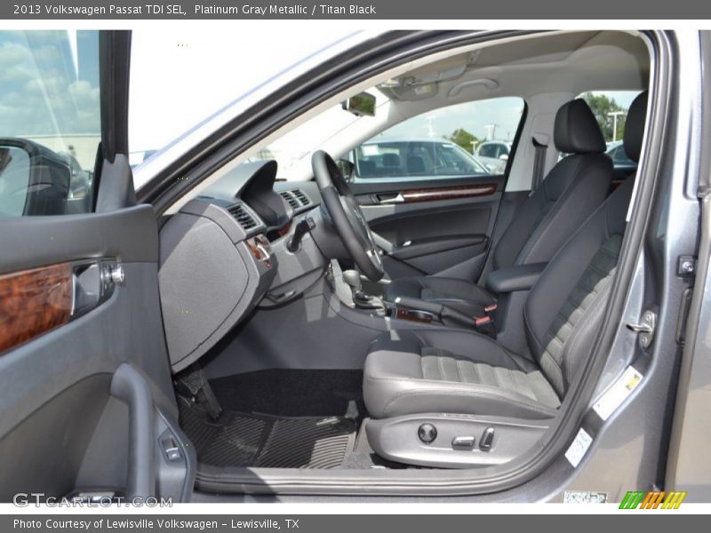 Front Seat of 2013 Passat TDI SEL