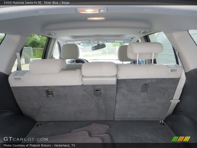 Silver Blue / Beige 2009 Hyundai Santa Fe SE