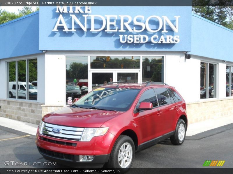 Redfire Metallic / Charcoal Black 2007 Ford Edge SEL