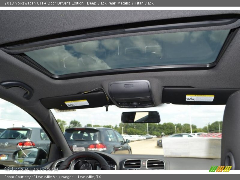 Sunroof of 2013 GTI 4 Door Driver's Edition