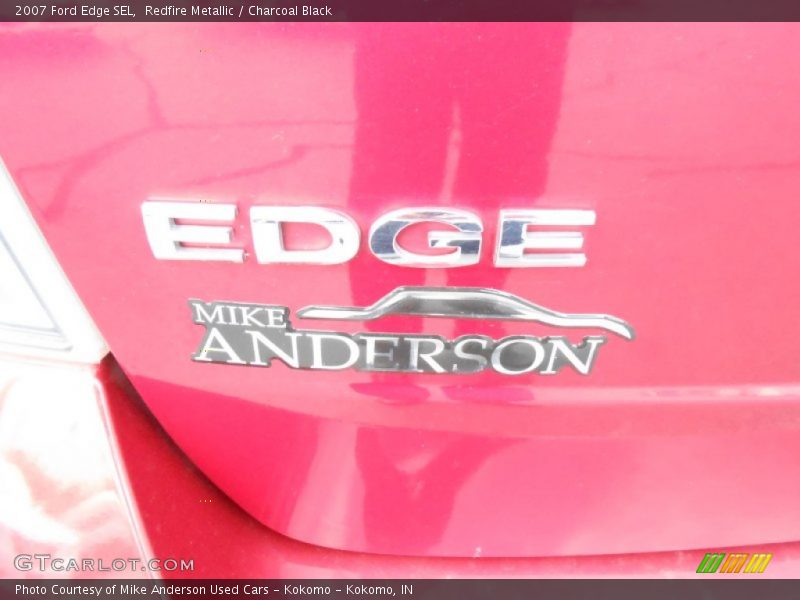 Redfire Metallic / Charcoal Black 2007 Ford Edge SEL
