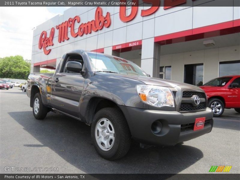 Magnetic Gray Metallic / Graphite Gray 2011 Toyota Tacoma Regular Cab