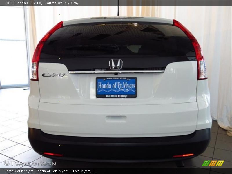 Taffeta White / Gray 2012 Honda CR-V LX