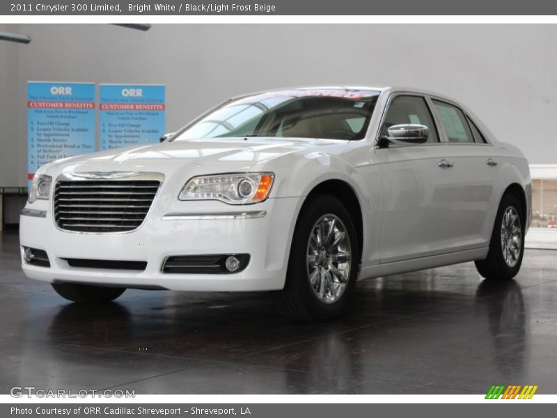 Bright White / Black/Light Frost Beige 2011 Chrysler 300 Limited