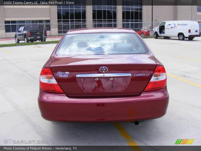 Salsa Red Pearl / Stone 2003 Toyota Camry LE
