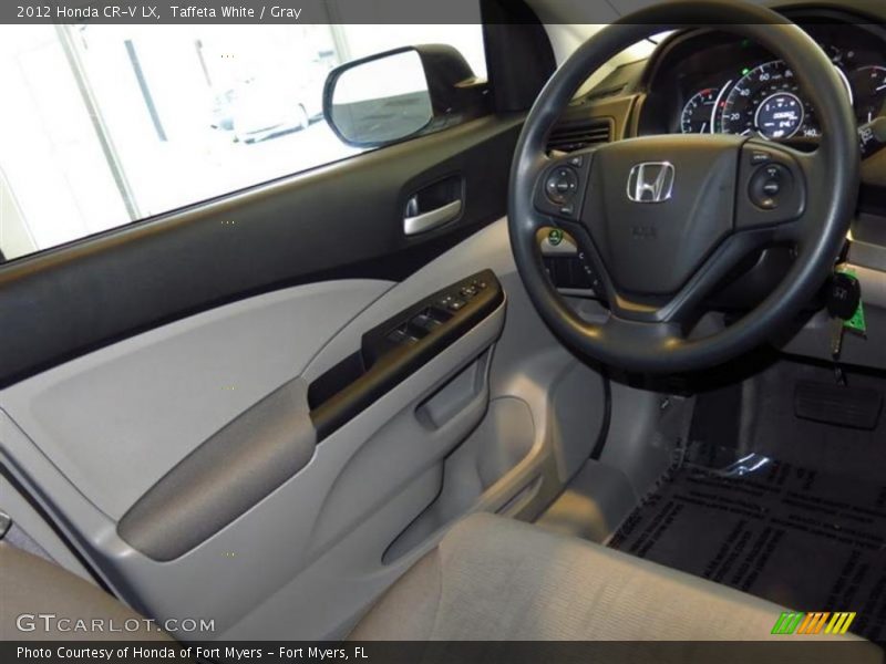 Taffeta White / Gray 2012 Honda CR-V LX