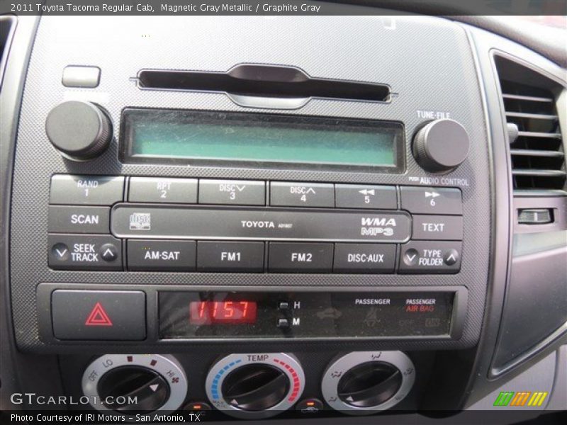 Magnetic Gray Metallic / Graphite Gray 2011 Toyota Tacoma Regular Cab